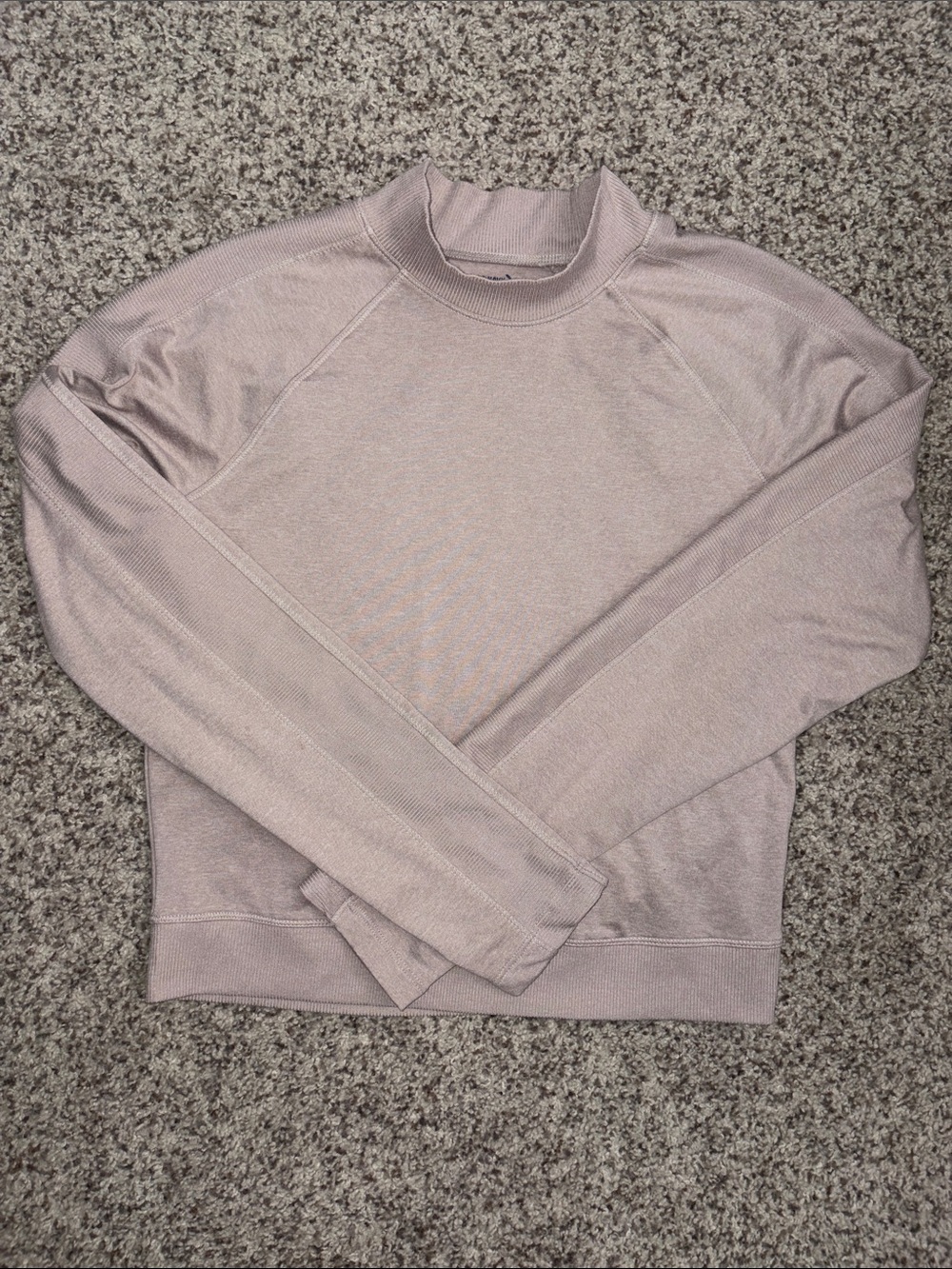 Mock Neck Sweater - Light Mauve